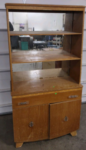 2 Shelf; 1 Drawer And 2 Door Cabinet W/ Mirror