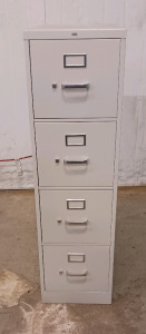 4 Drawer File Cabinet [26&frac12;in(D)x15in(W)x52in(T)]