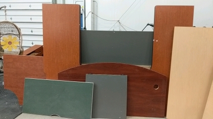 (12) Assorted Wood Slabs - Different Colors & Sizes