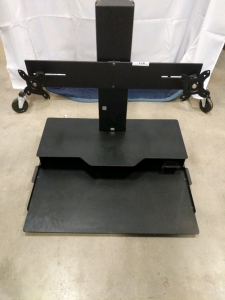 (1) RA Adjustable Height Dual Monitor Stand