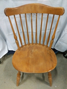 (1) Colonial Chairs Gent & Bros Antique Wood Chair