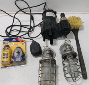 Flotec SubPump, Irwin Strait-Line, (2) Outdoor Lightjng