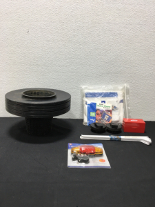 (5) Hydrofarm Bucket Lids, (6) 12&rdquo; White Brackets, LED Safety Flasher & More