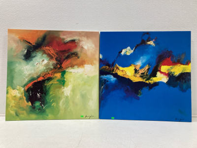 (2) Magis Paintings- Signed, 27&rdquo;x26&rdquo;