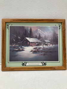 Robert Wagoner &ldquo;Winter Horses&rdquo; Painting- Signed 22&rdquo;x 17 1/2&rdquo;