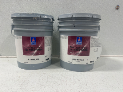 (2) 5 Gallon Sherwin Williams Contractors 152 Pro Primer