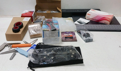 Amazon Overstock Sale (4) Casters, (2) Keyboard Stands, Disposable Gloves, Snow Shoe Attachments, (3) Knifes, And More