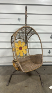 Outdoor Hanging Wicker Porch Chair