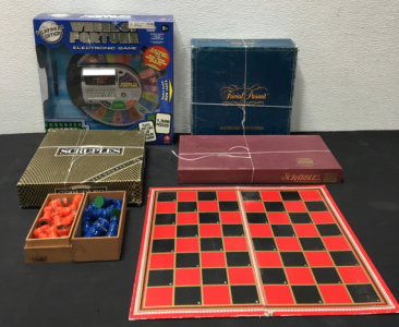 (5) Antique Board Games