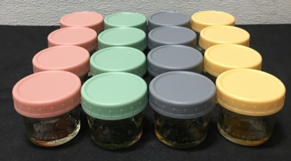 16pcs Glass Baby Food Storage Containers