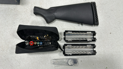 6” AR Handguard, Black Rifle Stock, Gun Cleaning Kit in Carry Case