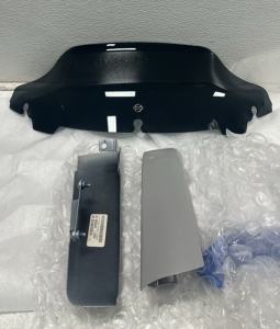 Harley Davidson CVO Dark Smoke 7&rdquo; Wind Splitter Windshield, (2) Metal Panels for Harley Davidson