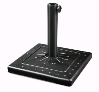 (1) FRUITEAM 35lb Weighted Umbrella Base, 16 x 20 Inch, Black<br/>
