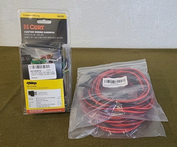 (1) CURT Custom Trailer Wiring Harness For Select Hyundai & Kia Vehicles & (2) SAE To SAE Extension Cables W/Plug