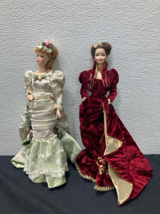 (2) Vintage Porcelain Barbies