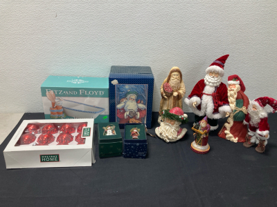 Christmas Decorations Assortment of Santa's Clause, Tree Ornaments and More