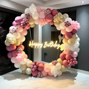 (2) 6ft White Balloon Arch Kits
