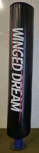 (1) Winged Dream Pedestal Punching Bag, W/O Base. 10" Diameter, 55" Tall