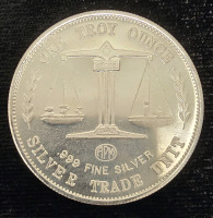 Silver Trade Unit One Troy Ounce .999 Fine Silver Coin - 2