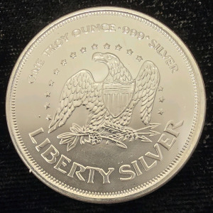 Liberty Silver One Troy Ounce .999 Fine Silver Coin