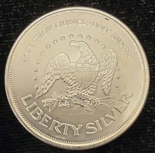 Liberty Silver One Troy Ounce .999 Fine Silver Coin