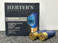 (2) Boxes of Herters Select Field 12 Ga. 3" Waterfowl ShotShells - 2