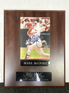 Mark McGwire Autographed Plaque