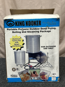 King Kooker Portable Propane Outddor Deep Frying, Boiling and Steaming Package