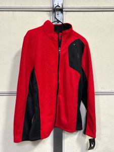 Spyder Brand Zip Up Light Sweater Size Large