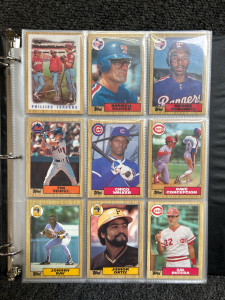 Binder Of Collectible Baseball Cards