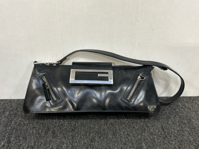 Black Leather Guess Handbag