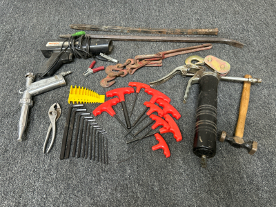 Heat Gun, Grease Gun, Hammer and More Tools