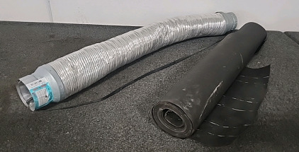 Flexible Gas Vent Connector, Partial Role of Tar paper..