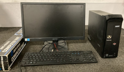 Gateway Windows 8 AMD Dual-Core E1-1500 APU With Radeon HD 7310 Graphics, Anti-Static Computer Mat, KeyBpard,& Hanns•G LCD Monitor Model HL205ABB