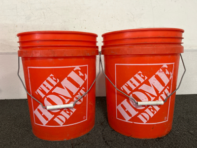 (2) 5 Gal Home Depot Buckets