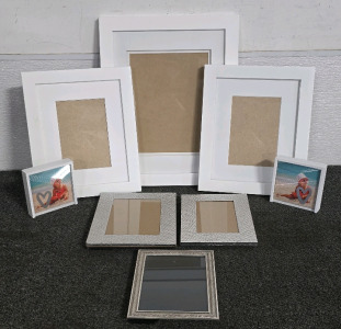 New Picture Frames, White Frame Ane Silver Metal Frames