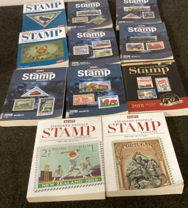 VARIETY OF STAMP CATALOGUES.