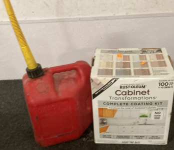 RUST-OLEUM CABINET COATING KIT, 2GAL 8OZ GAS CAN.