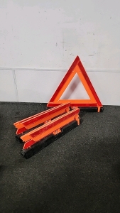 Traffic Triangles,Collage of Southern Idaho Bleacher Seat,Rubbermaid Cooler,Ridged Sander