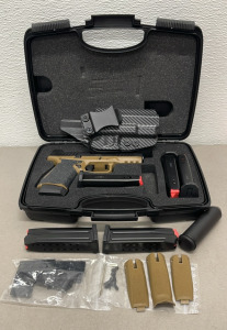 Arex Delta Gen 2 9mm Caliber, Semi Automatic Pistol W/ Original Hard Case, (6) 15 Round Magazines