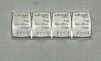 (4) 1 Gram .999 Fine Silver Bars