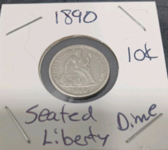 1890 Seated Liberty Dime