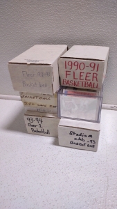 (6) Assorted Sized Boxes of Basketball Player Cards