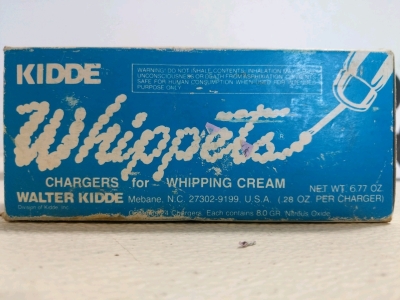 (1) Kidde Whippets Cream Chargers Box