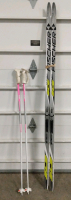 (1) Collectible Fischer SCS Skatecut Skis w/ Pilot Bindings - 182cm