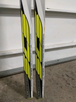 (1) Collectible Fischer SCS Skatecut Skis w/ Pilot Bindings - 182cm - 2