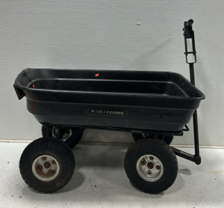 Gorilla Carts Black Garden Dump Cart