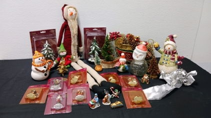 Assorted Christmas Decor- Ornaments, Figurines, Snowmen Decor and much more!