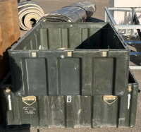 (2) Green Military Stackable 35”x4”x16” - 2