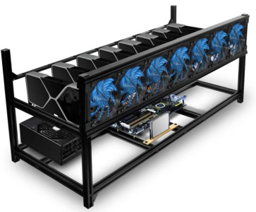 Kingwin 8 GPU Miner Rig Case Frame (r7)